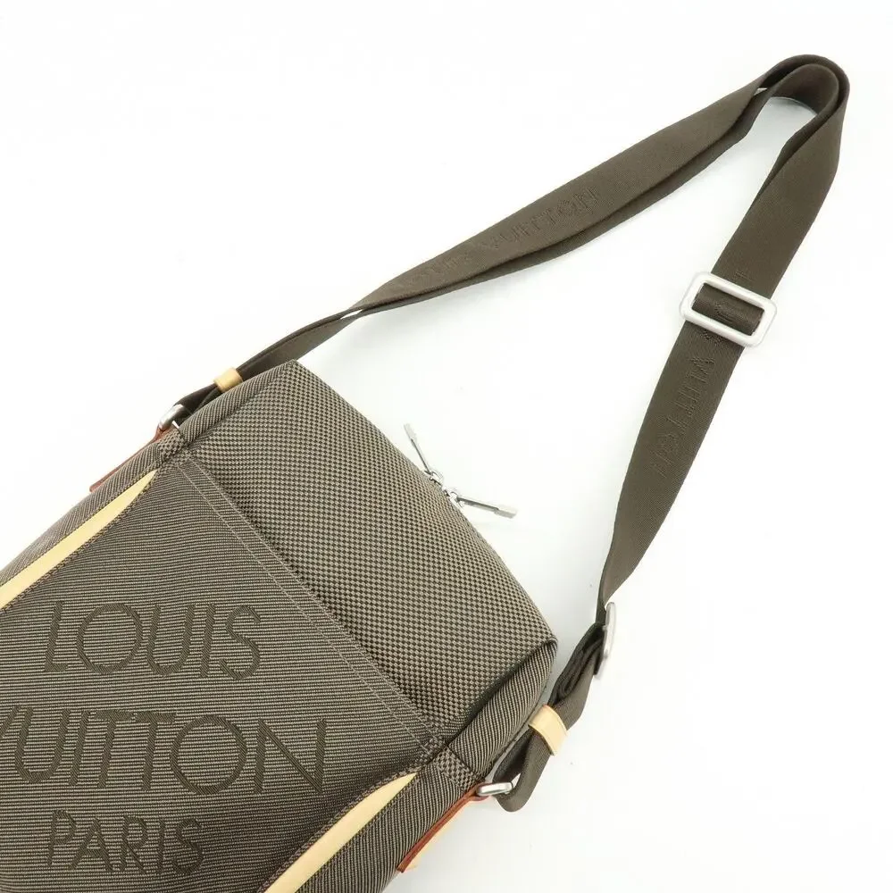 Louis Vuitton Damier Geant Citadin Crossbody Bag Brown